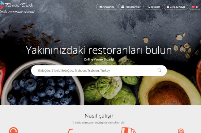Yemek Sepeti Sistemi  -  Çoklu Restoran Sistemi