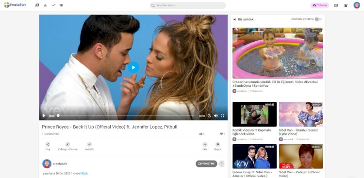 Youtube Tarzı Video Yükleme ve  Paylaşım Sistemi